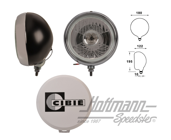 Cibié Oscar, full beam headlight (spread beam) | 67681 | 020-4442-03