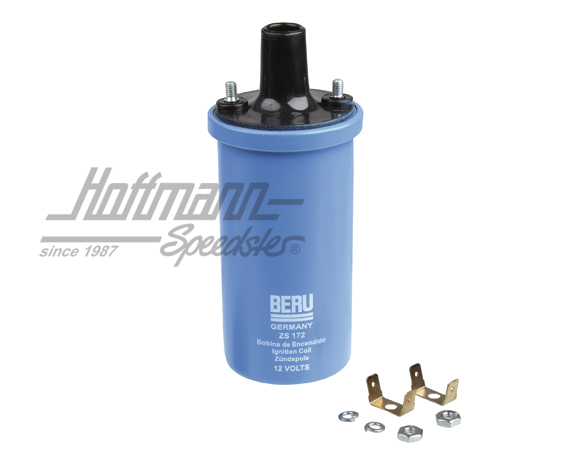 Ignition coil BERU, 12V, 3.4 Ohm, "Blue" | 043 905 115 C | 020-0402-10