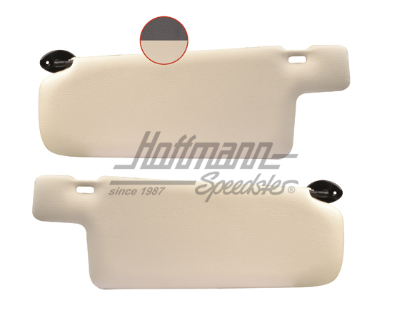 Sun visors, Golf 1, black/cream | 171 898 551 | 180-1310