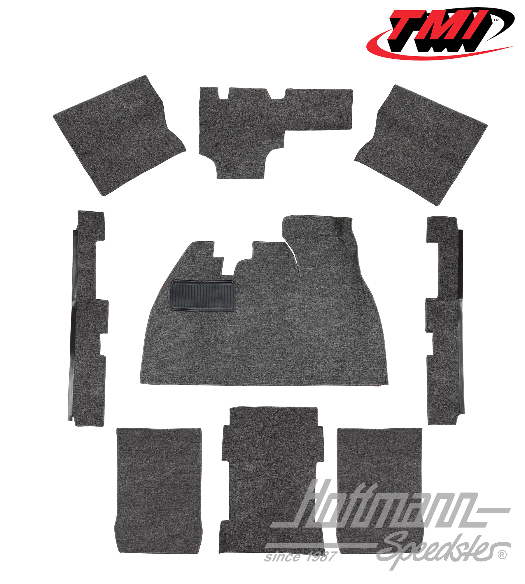 Carpet kit, Sedan, grey, 8.72- | 34-F1110-407 | 020-5328