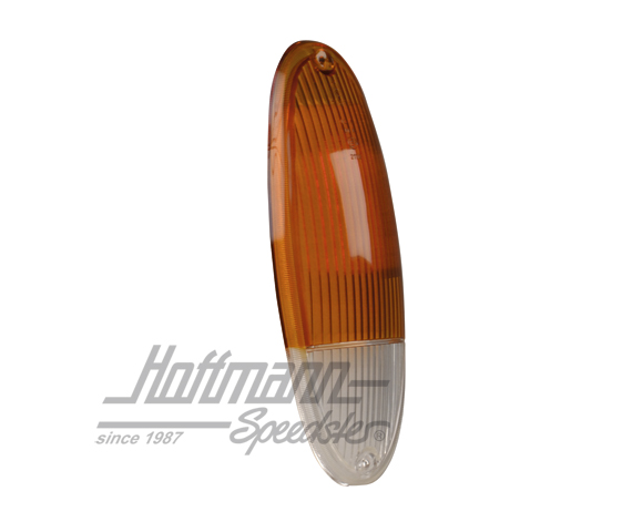 Turn-indicator lens, 
Porsche 914, orange/white                                                    