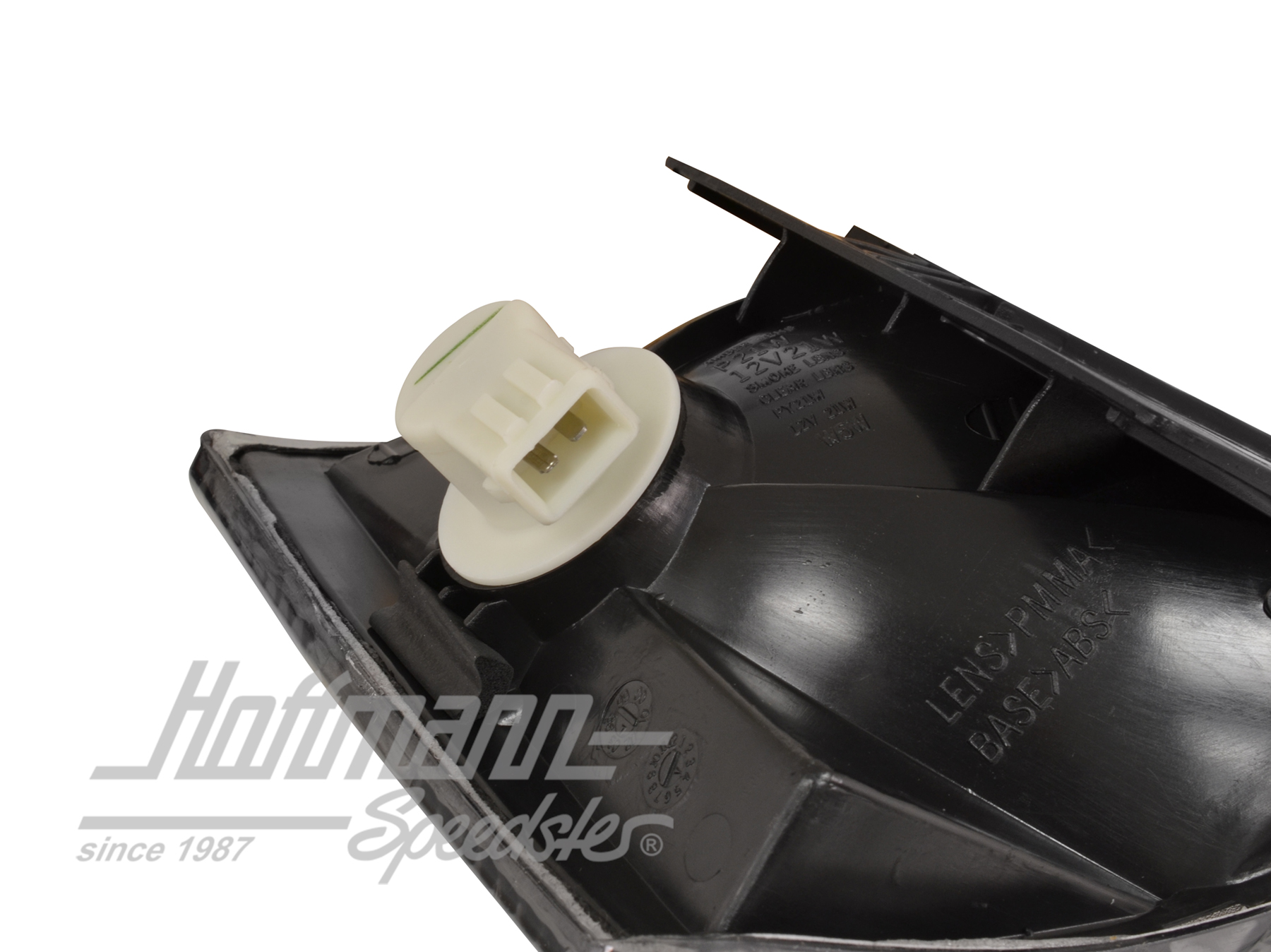 Turn indicator, front, black, left (short)                                                          