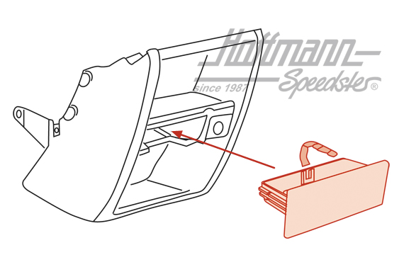 Ashtray, storage, in the middle, Golf 2                                                             