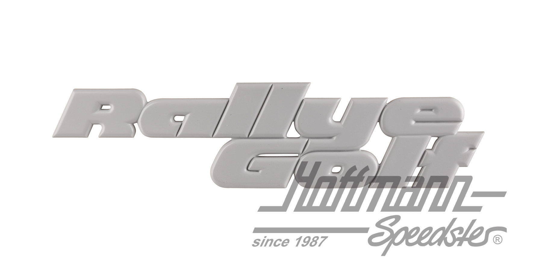 Emblem, Rallye Golf, rear | 191 853 675 C GRU | 208-6520-20