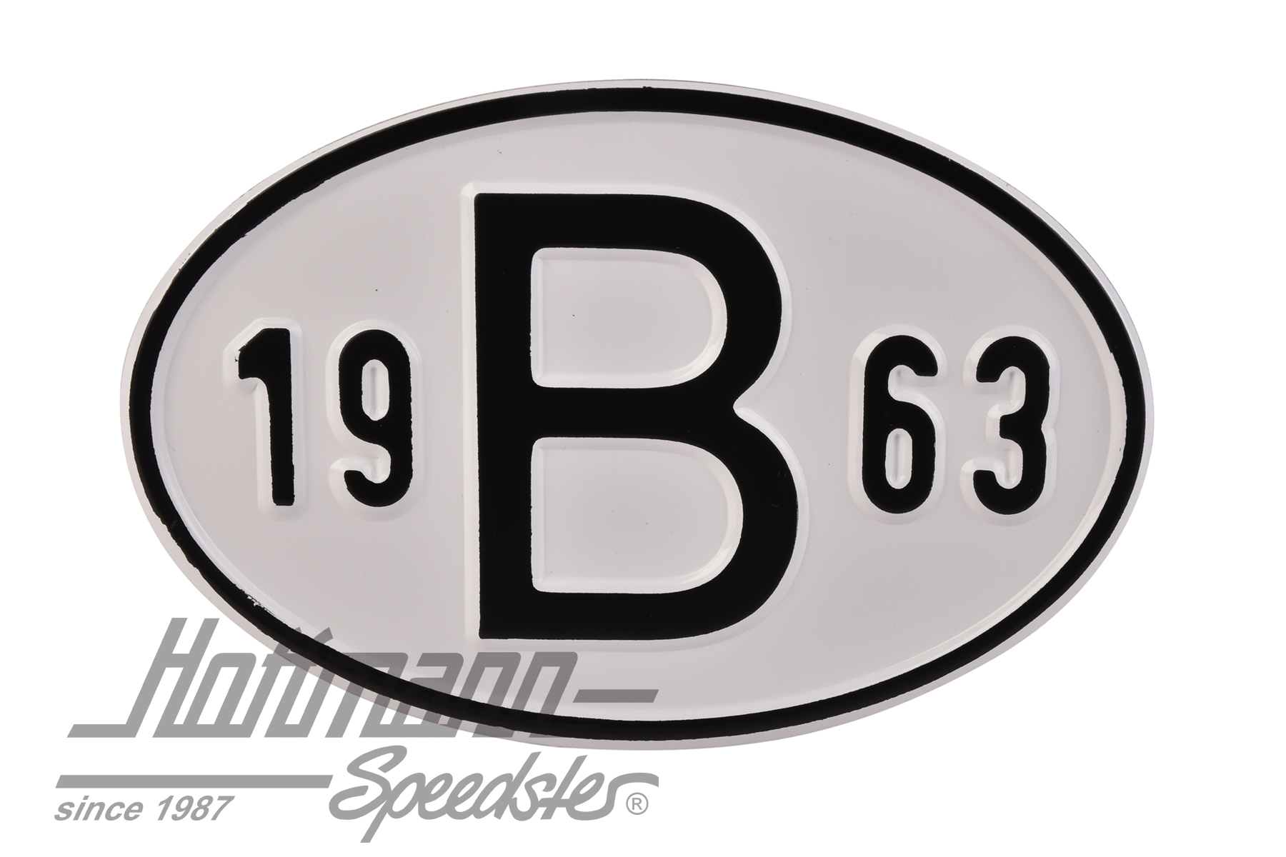 Nationality plate "B", alu, with year 1963 |  | 020-2397-63