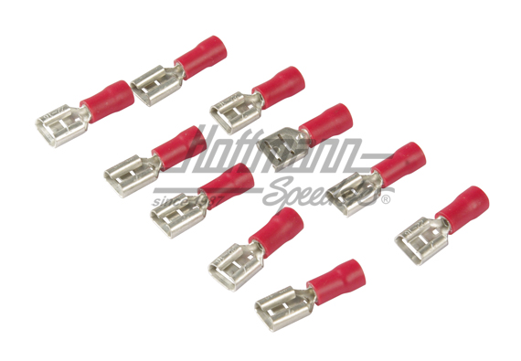 Blades receptacles, 0.5 - 1.0 mm, red, 6.3mm | 50 252 510 | 020-0830