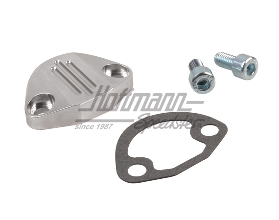 Fuel pump cover plate, aluminium, polished | --- --- --- | 010-1250-16