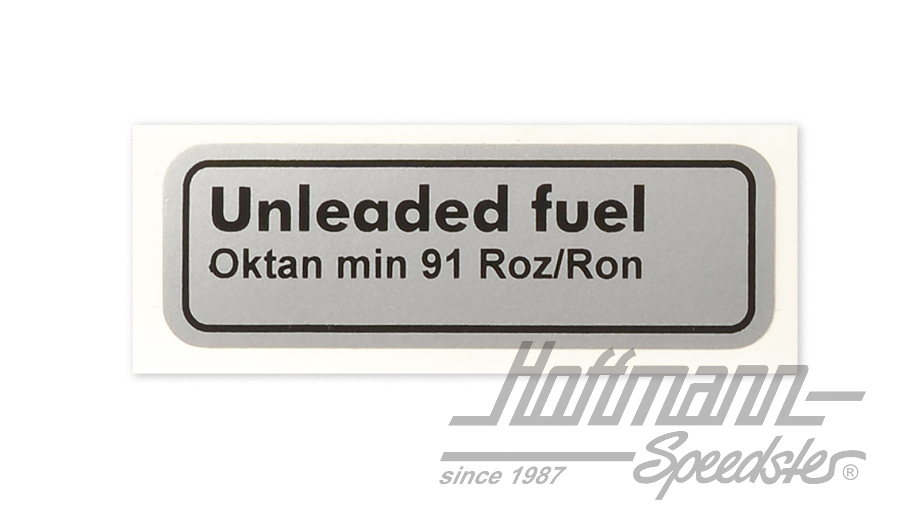 Sticker "Unleaded fuel Oktan min 91" | 034 010 017 B | 021-0199-81