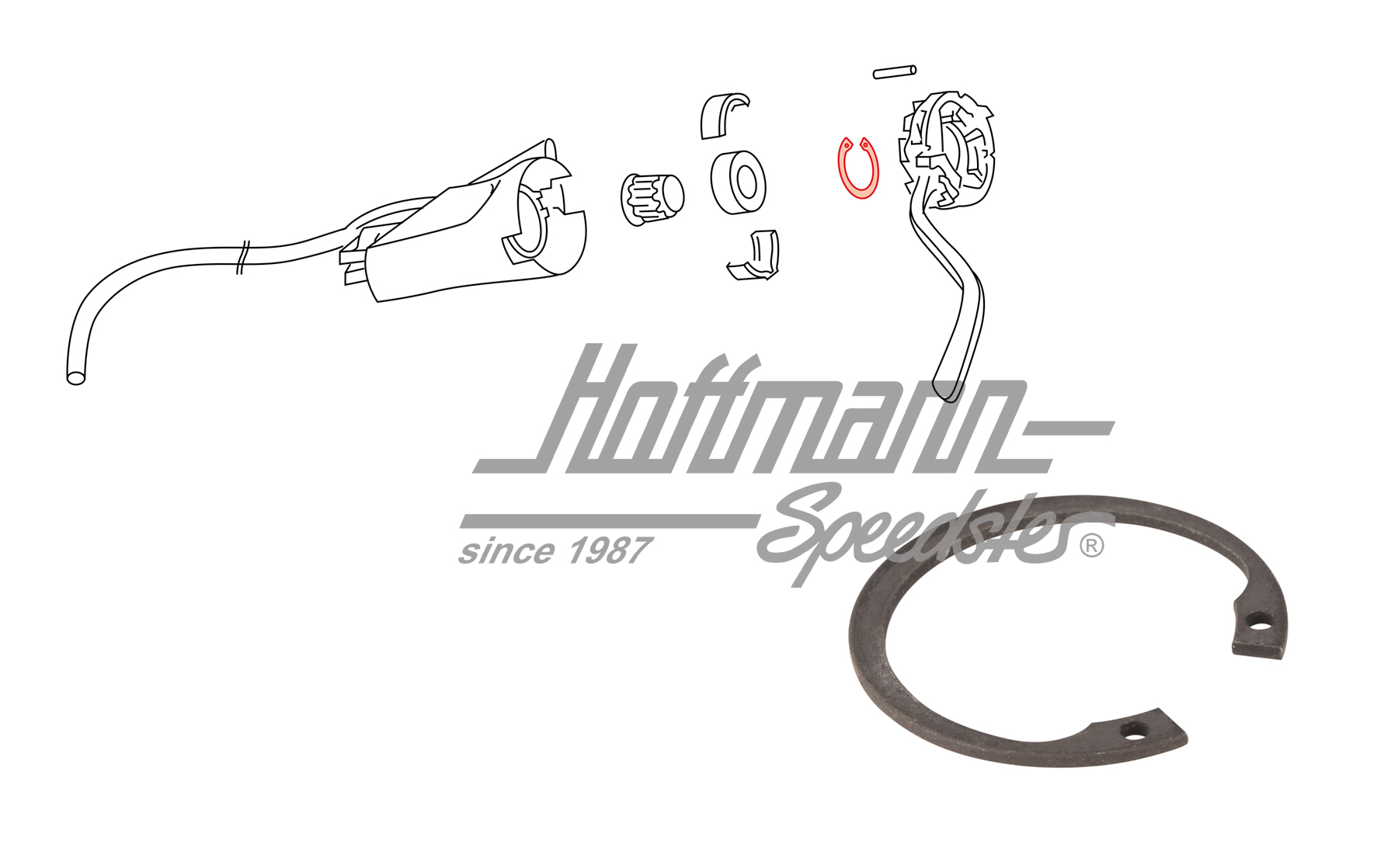 Snap ring, bearing/steering-column
, 8.67-7.70 | 111 953 563 | 020-2431-65