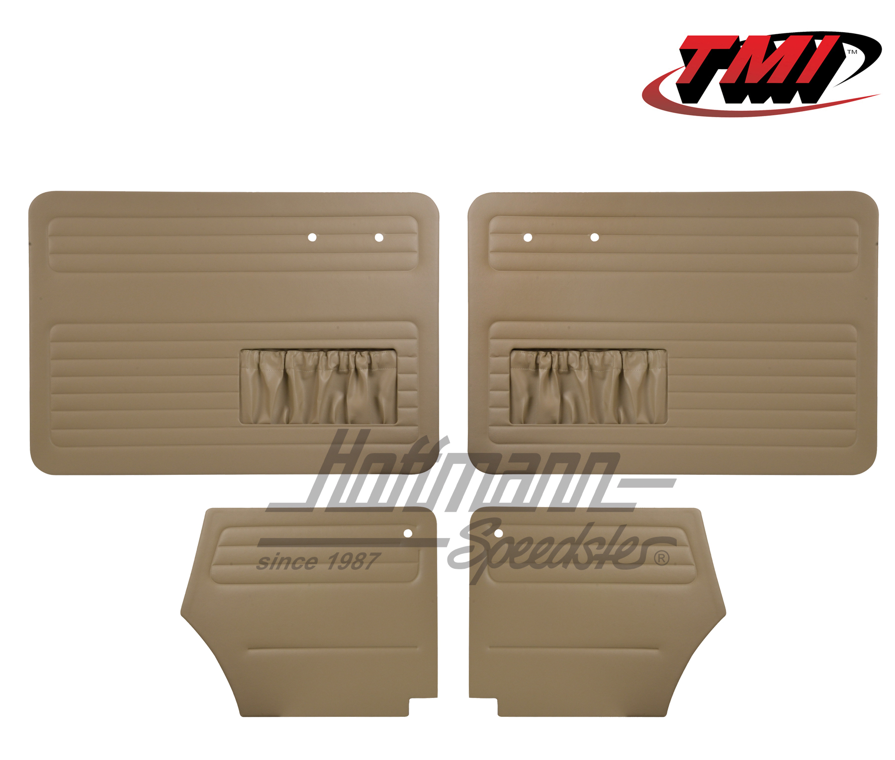 Door panels, Beetle Convertible, 55-64, beige | 10-1327-14 | 055-7555