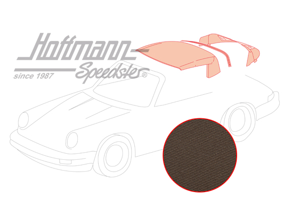 Convertible top, .83-.85, Sonnenland, brown, small                                                  