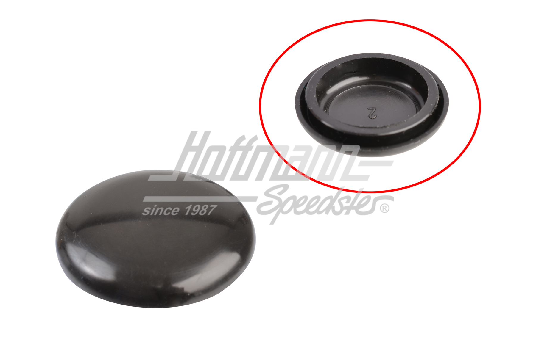Covering cap, sliding door handle, inside, balck | 211 843 645 | 097-1038-13