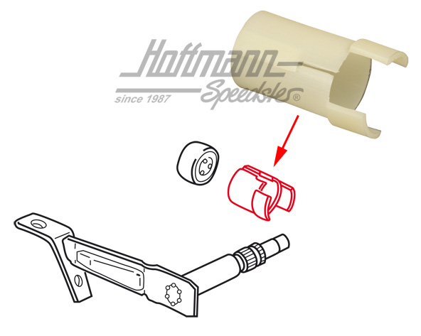 Guide sleeve, release bearing, Golf,1.5-1.8 | 020 141 181 | 110-4631