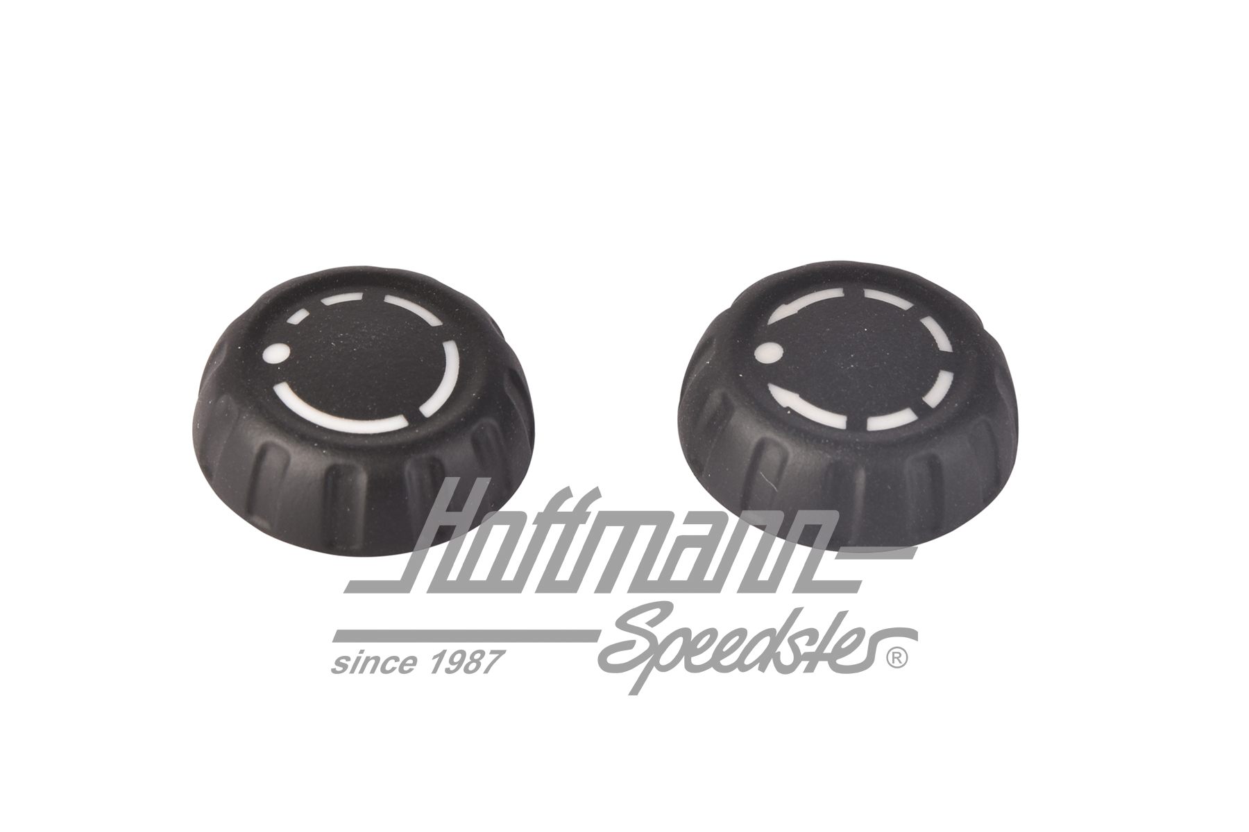 Radio rotary knobs, left+right, Porsche 997+987 | 997 642 201 00 | 580-0095