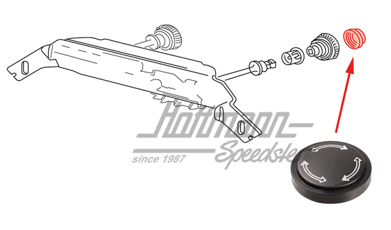 Symbol insert, fresh-air knob | 133 819 663 | 020-1872-30