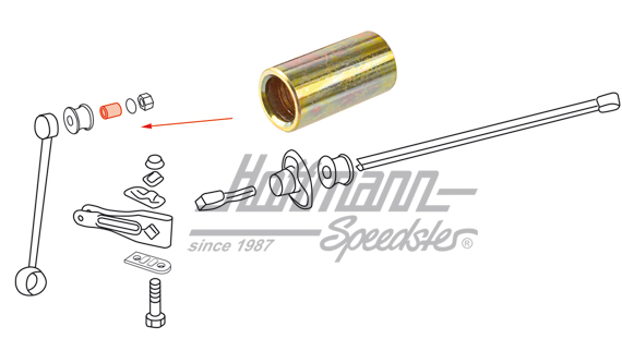 Bushing, rubber mount, 911/912, 65-73/75-77 | 901 343 737 00 | 521-4020-44