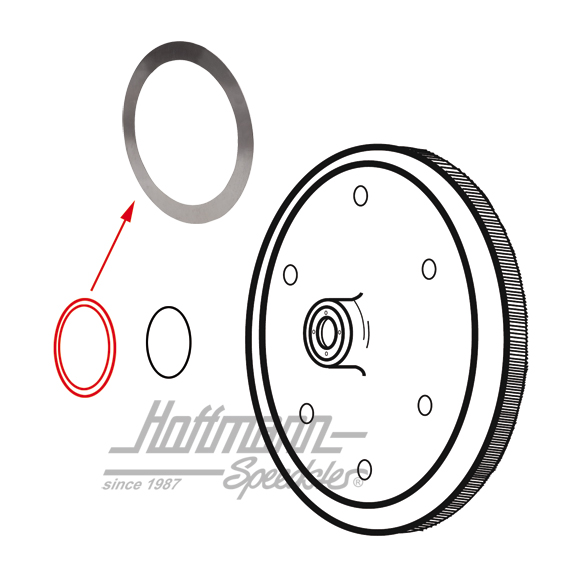 Flywheel shim, 0.30mm, -3.66                                                                        