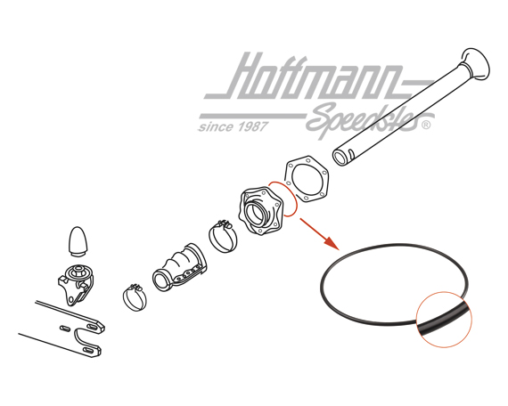 Sealing ring, small bearing cap, gearbox | 111 501 139 | 020-4542-20