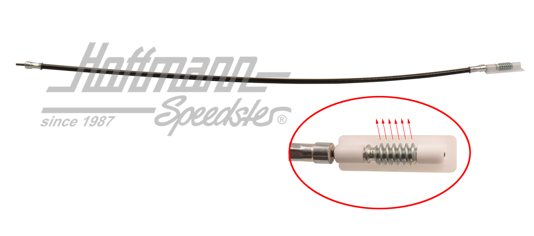 Shaft, convertible-top motor, 911/964/993, left | 993 561 921 03 C | 580-1290-21