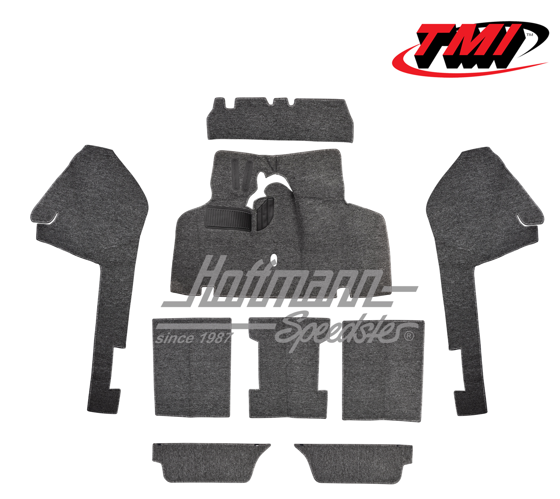 Carpet kit, Type 3, 8.71-7.73, grey | 34-F3031-407 | 069-9676