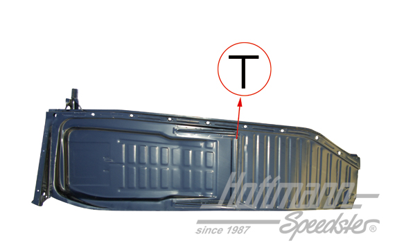 Floor panel, complete, 8.70-7.72, left | 111 701 061 N | 050-1331