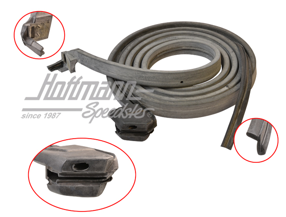 Door seal, Golf 1 Convertible, -7.83, left | 155 837 911 C | 180-3991