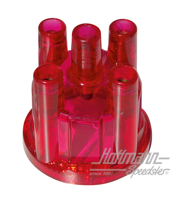 Distributor cap, transparent red | AC 905 504 | 010-0941