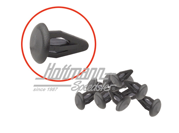 Clip, side/rear panel, black | 801 867 299 01C | 180-1912-10