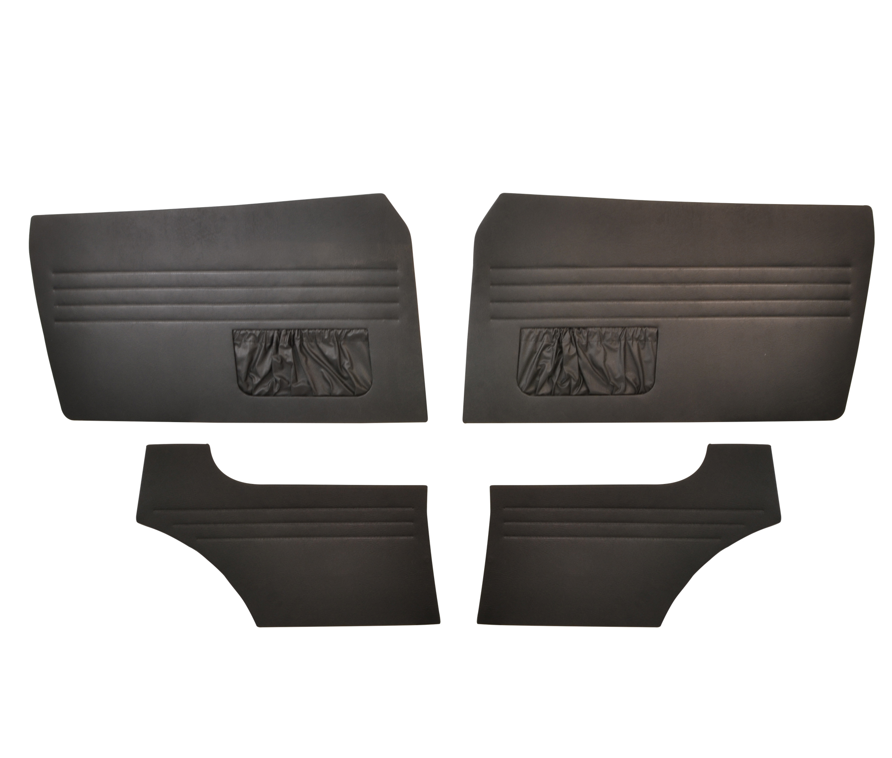 Door panels, Karmann Ghia Coupé, 8.63-7.74, black | 141 898 035 BR | 066-0003