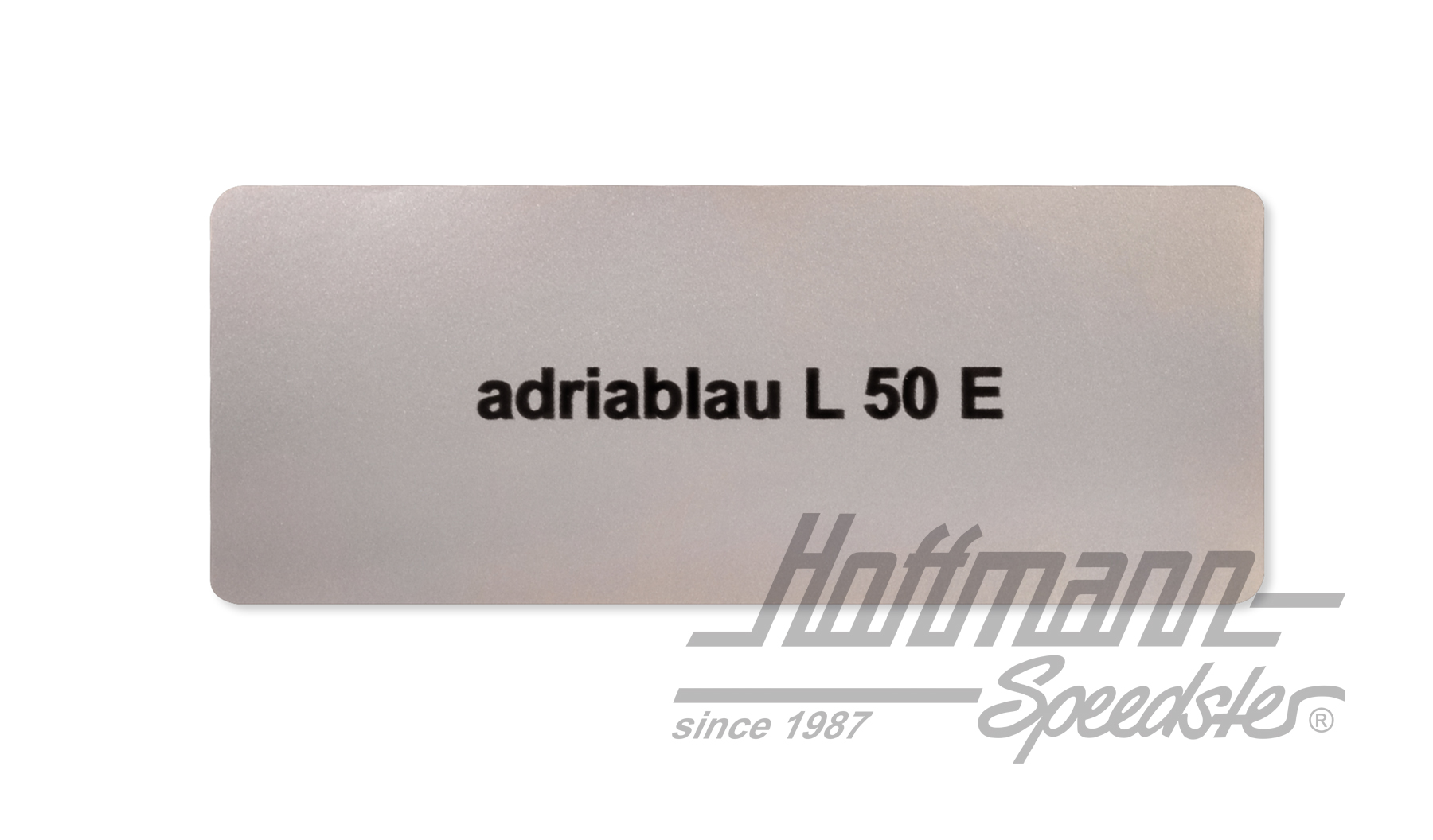 Sticker, colour number L50E, adria blue | L50E | 021-0180-10