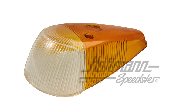 Turn-indicator lens, wide, clear/orange | 113 953 161 Q | 020-4458-30