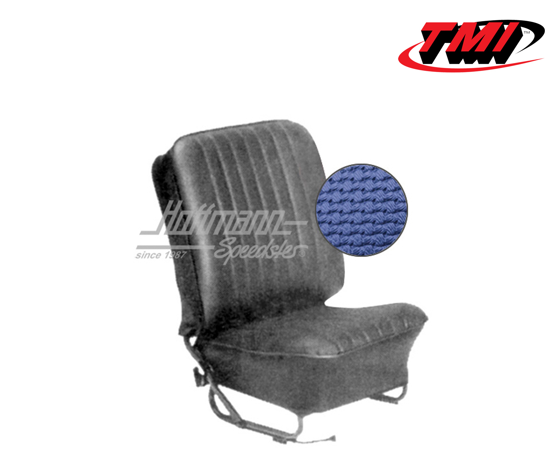 Seat upholstery, Conv., 8.57-7.64, Basketweave, blue | 43-1322-08 | 055-6620
