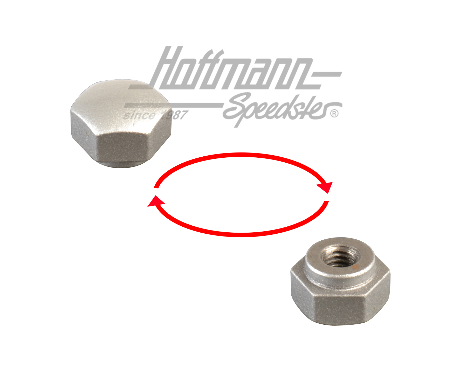 Nut, wiper arm, aluminium | 644 628 284 12 | 510-5328-10