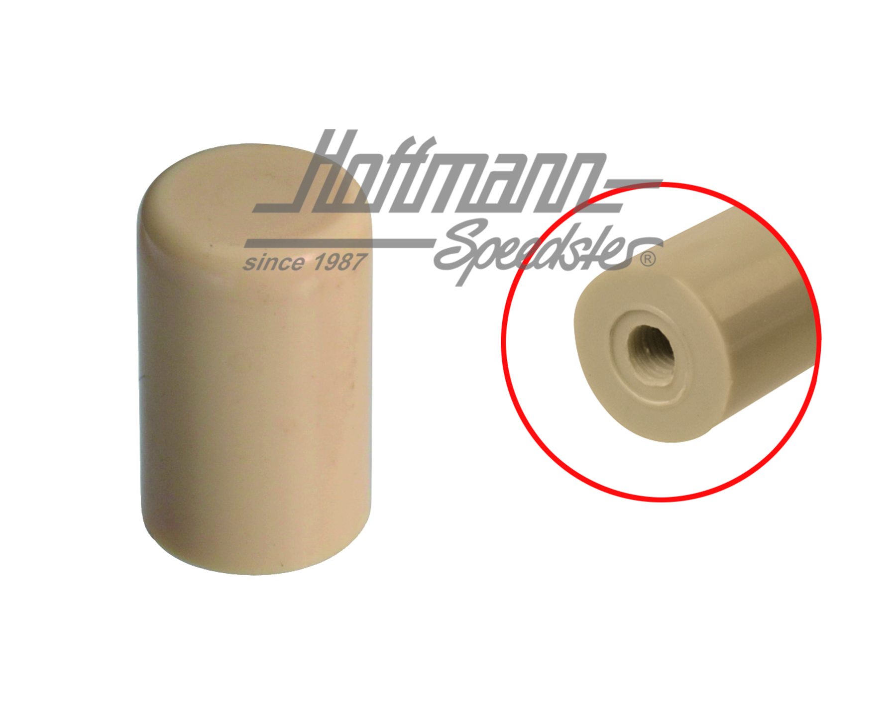 Knob, hand-brake lever, ivory-coloured | 113 711 333 A IVORY | 010-3097-20