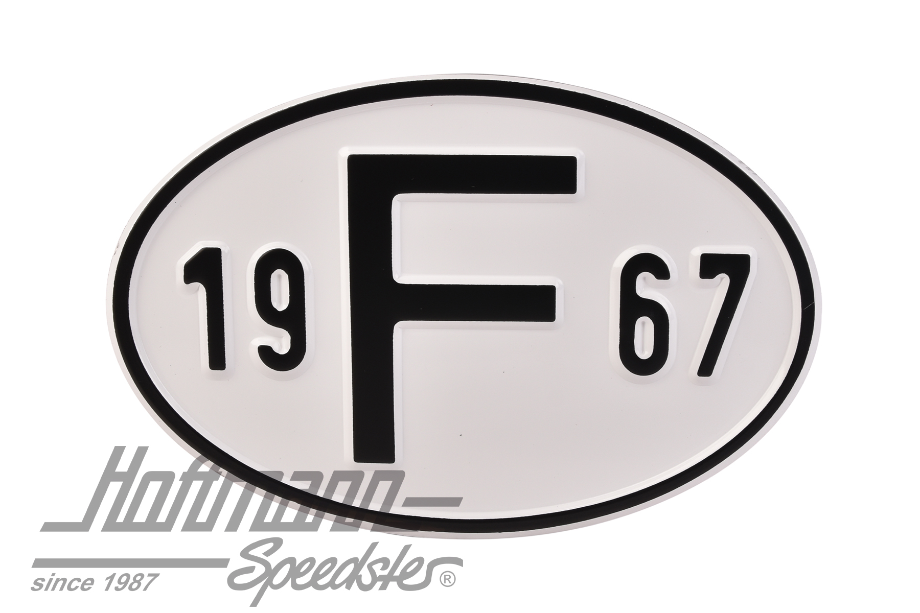 Nationality plate "F", alu, with year 1967 |  | 020-2399-67