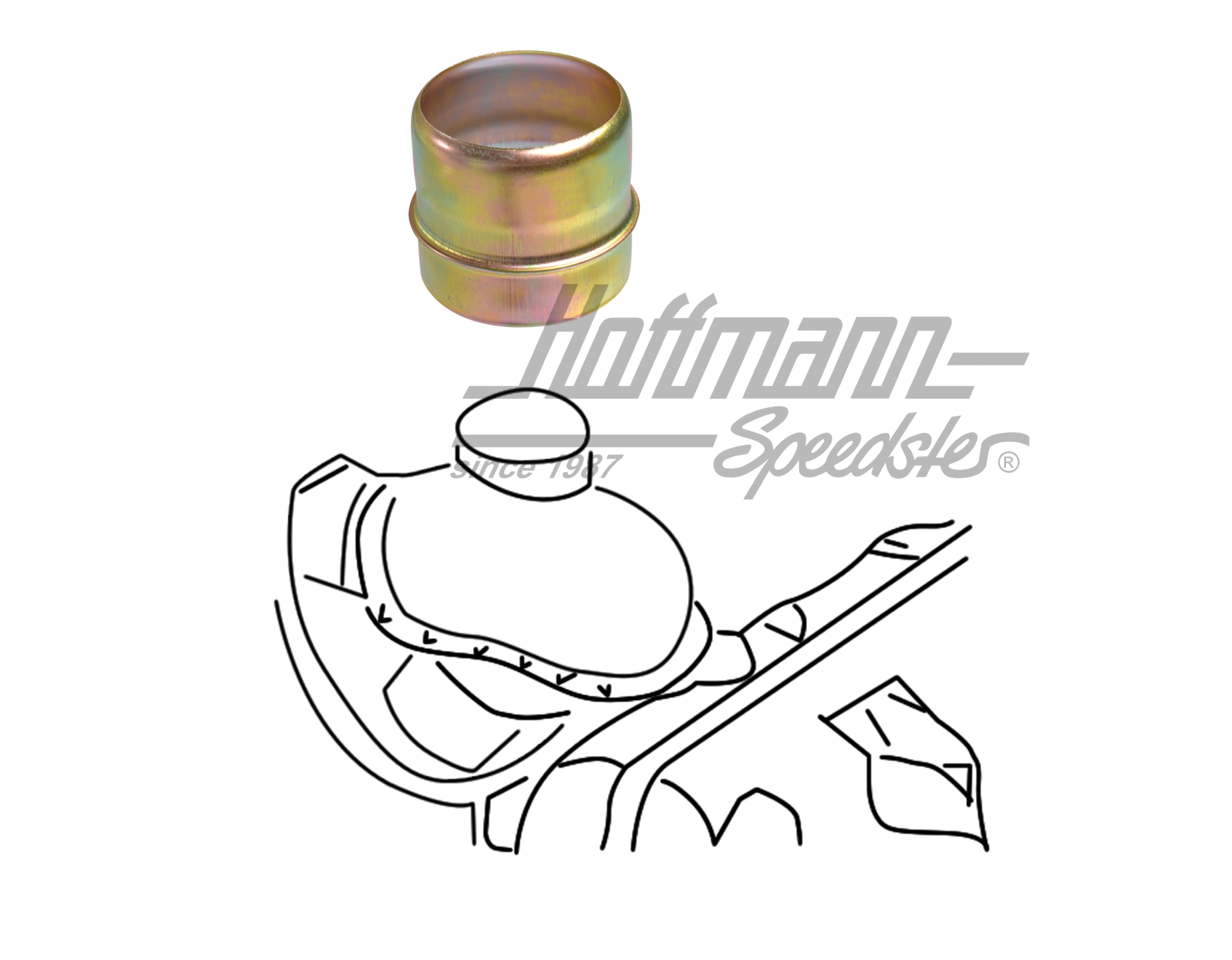 Connecting pipe, heater hose | 113 255 165 | 020-0917