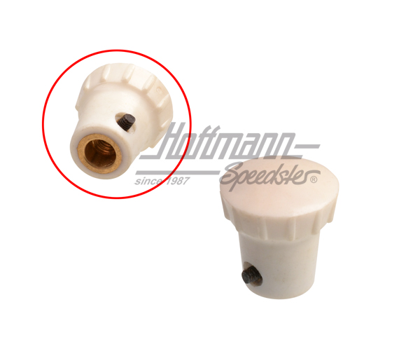 Knob, pop-out window latch, 59-/64-, ivory coloured | 311 847 245 | 020-2263-54