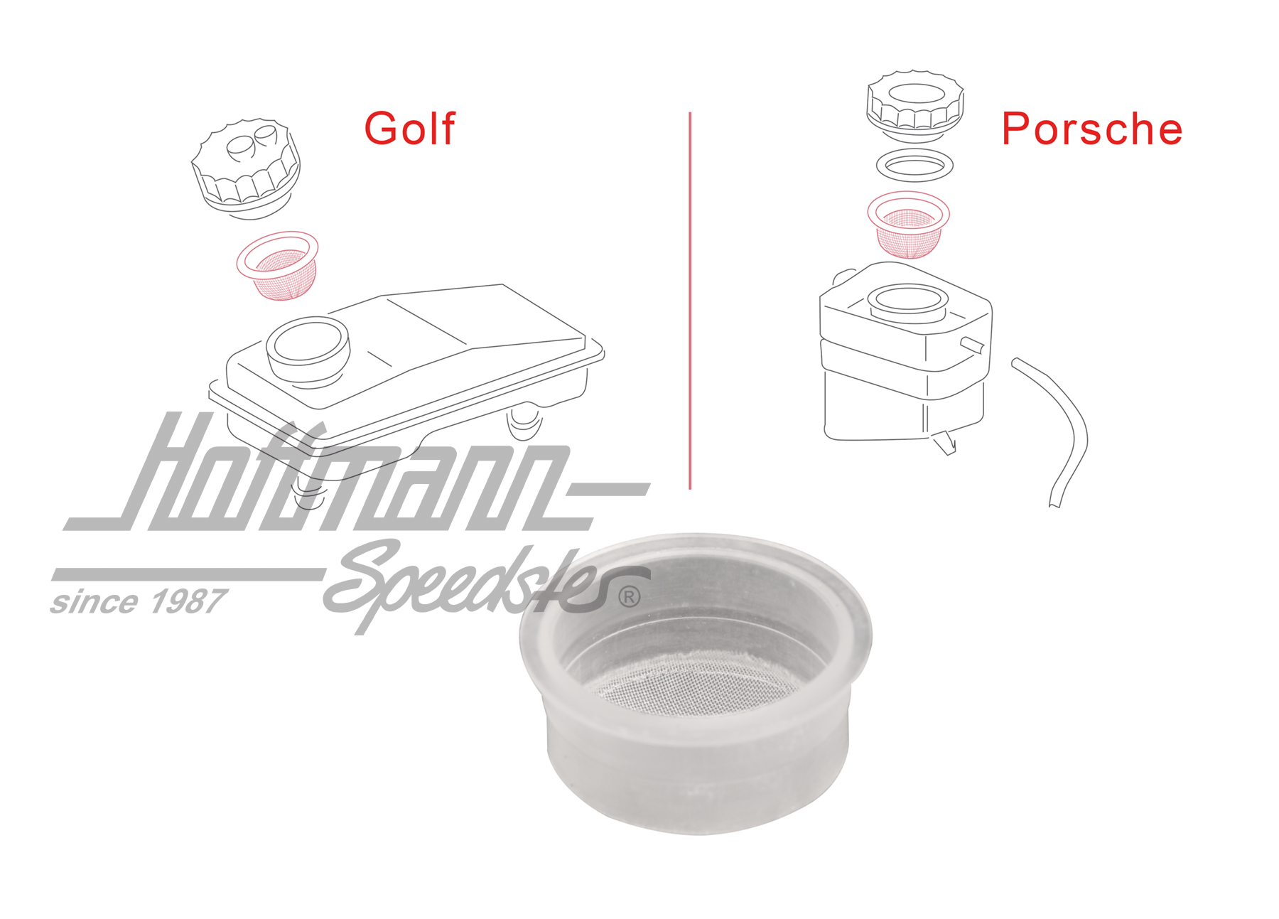 Strainer, brake-fluid reservoir | 211 611 381 B | 089-2770