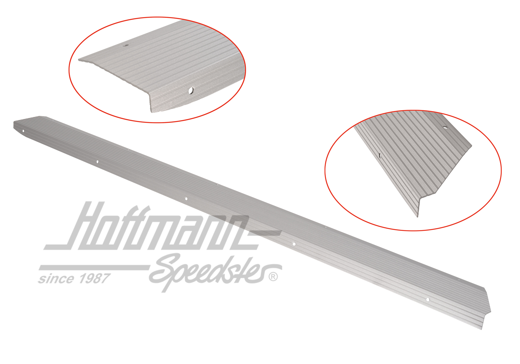 Sill cover, aluminium, 911, 65-73, right | 901 551 116 50 | 512-0104-02