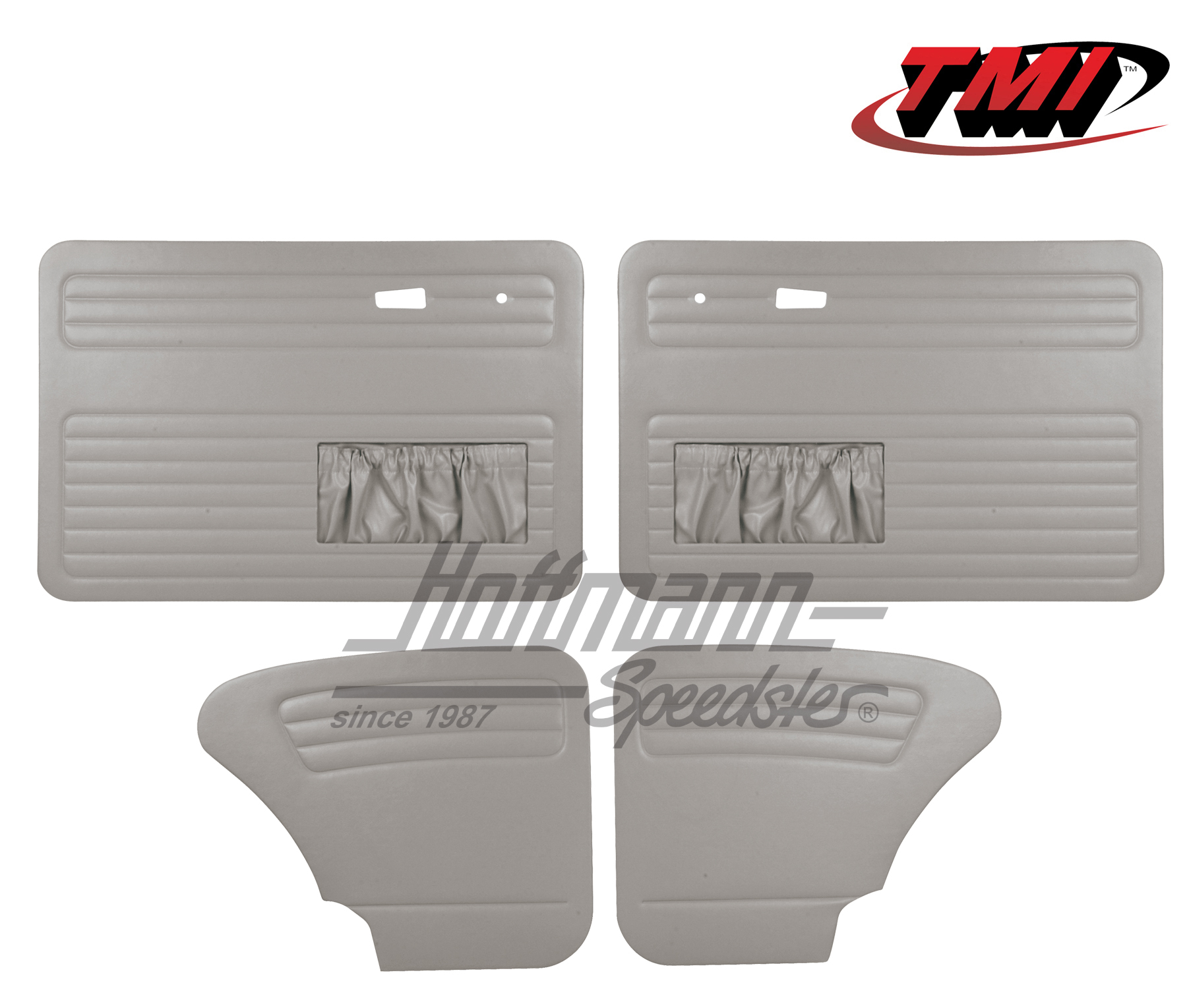 Door panels, Beetle Sedan, 8.66-, grey | 10-1129-16 | 055-7523