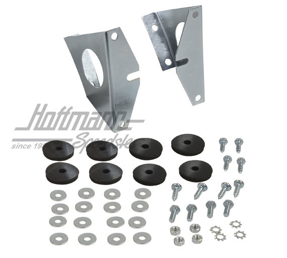 License-plate bracket set, front/rear, 911 | 901 701 051 24 | 510-9980