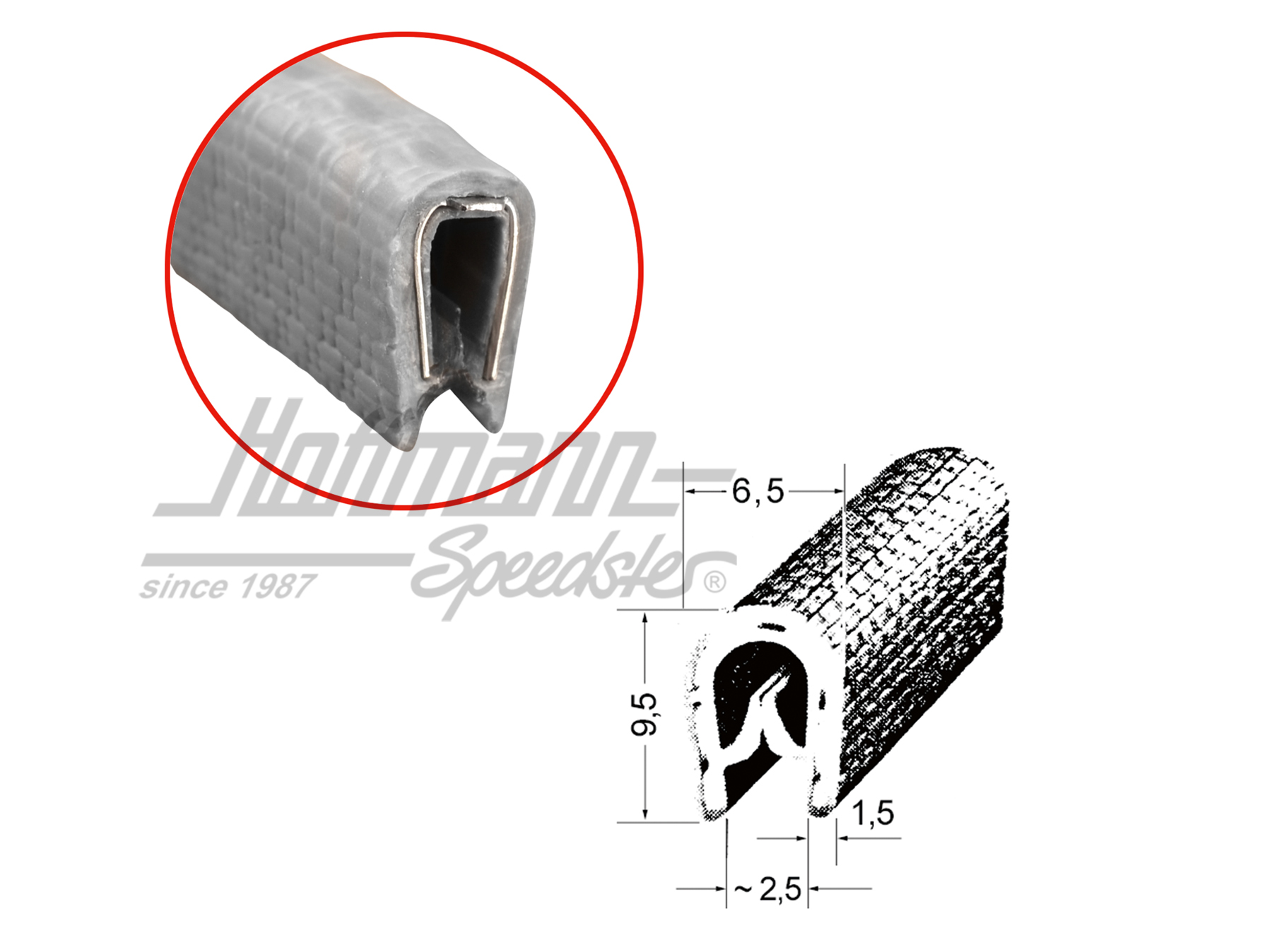 Edge protection profile, small-sized, silver-grey | --- --- --- | 020-5246-20