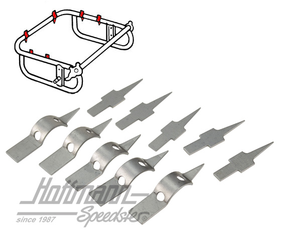 Clamps, seat upholstery fixing | 111 881 100 | 055-5000-10