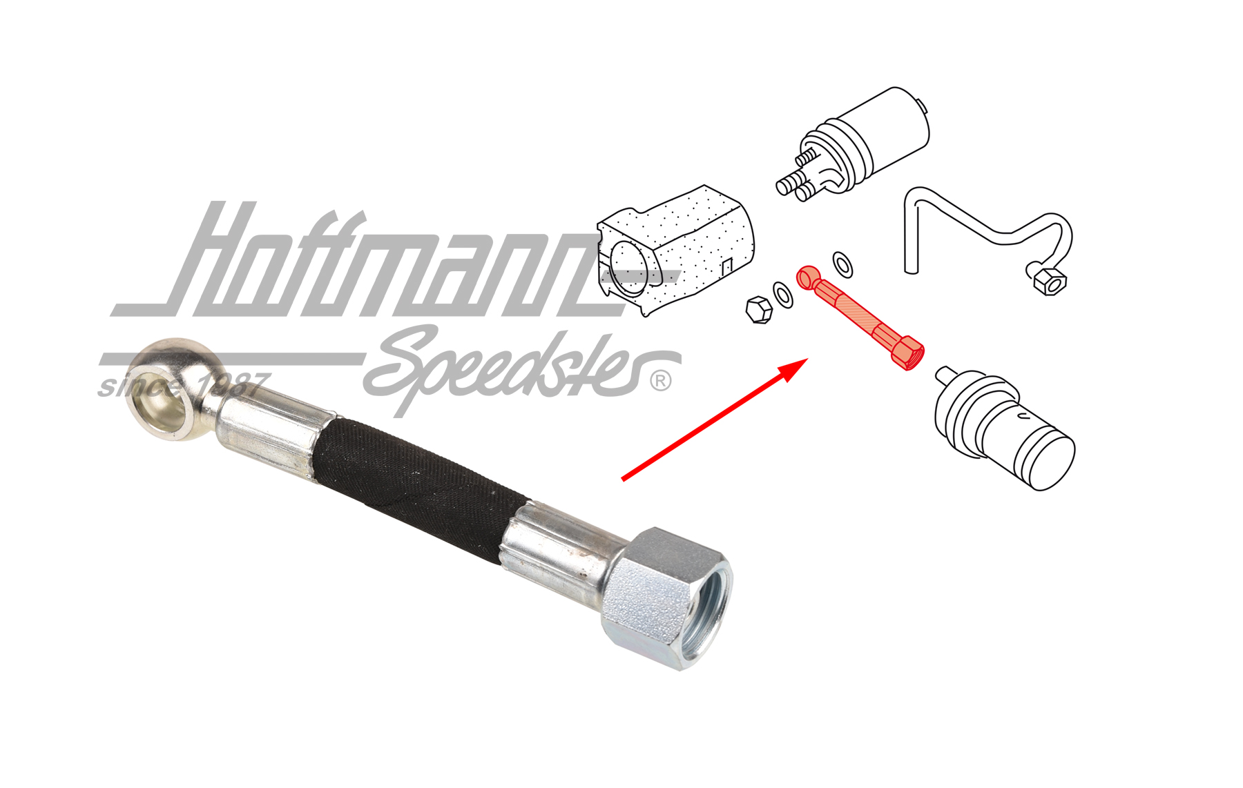 Fuel line, fuel reservoir/pump | 533 201 220 | 110-2370-32