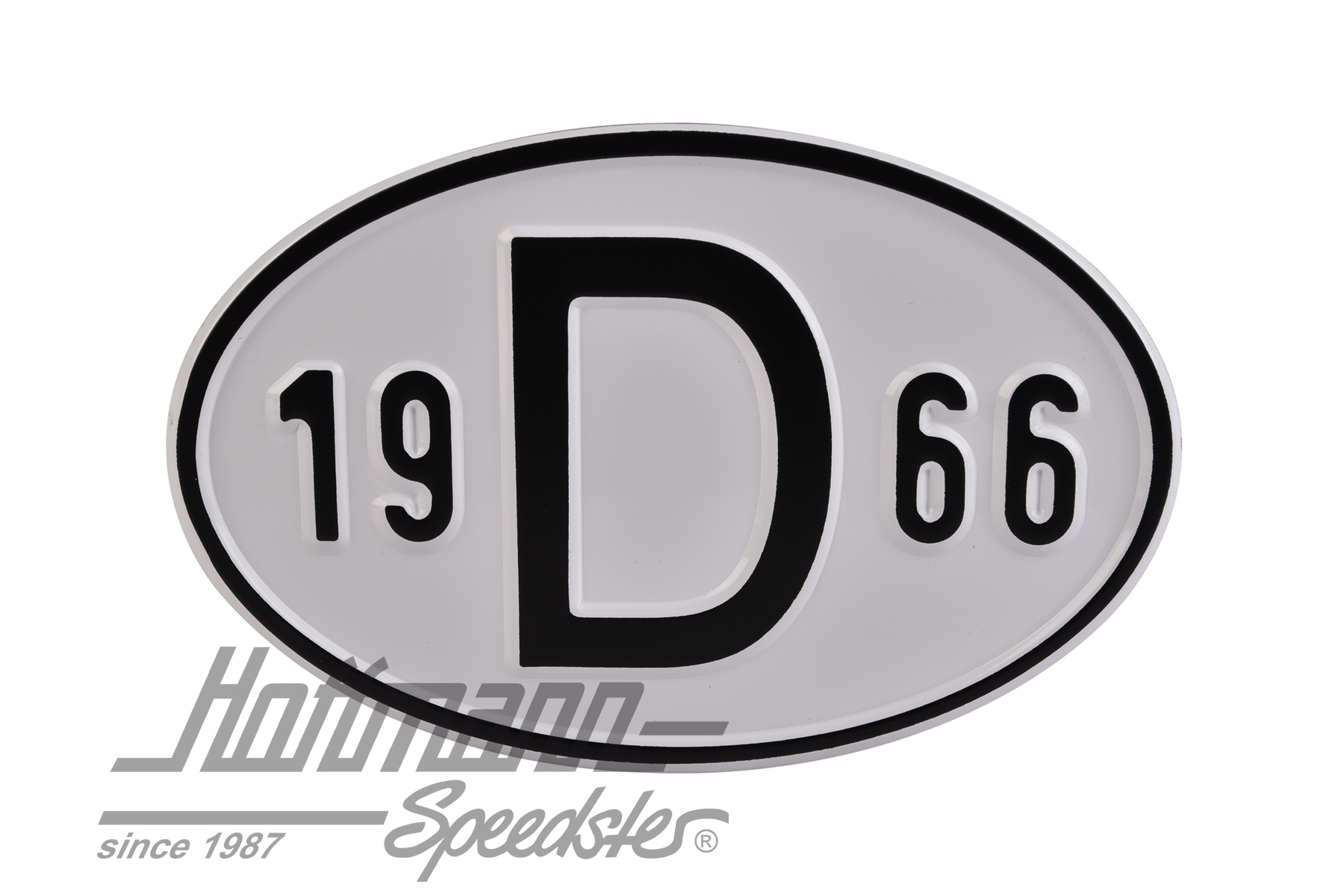 Nationality plate "D", alu, with year 1966 |  | 020-2396-66