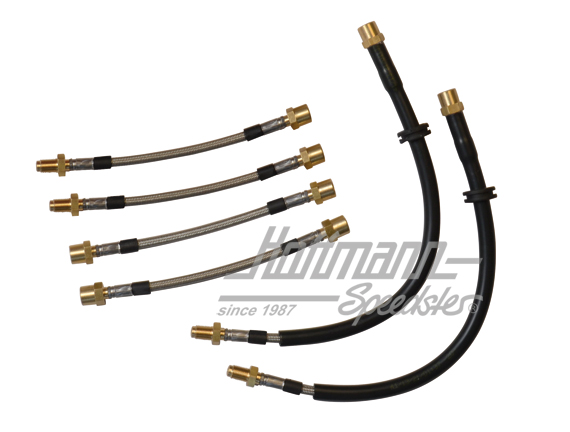 Brake hose set "Stahlflex", disc brake | ------------ | 206-2006