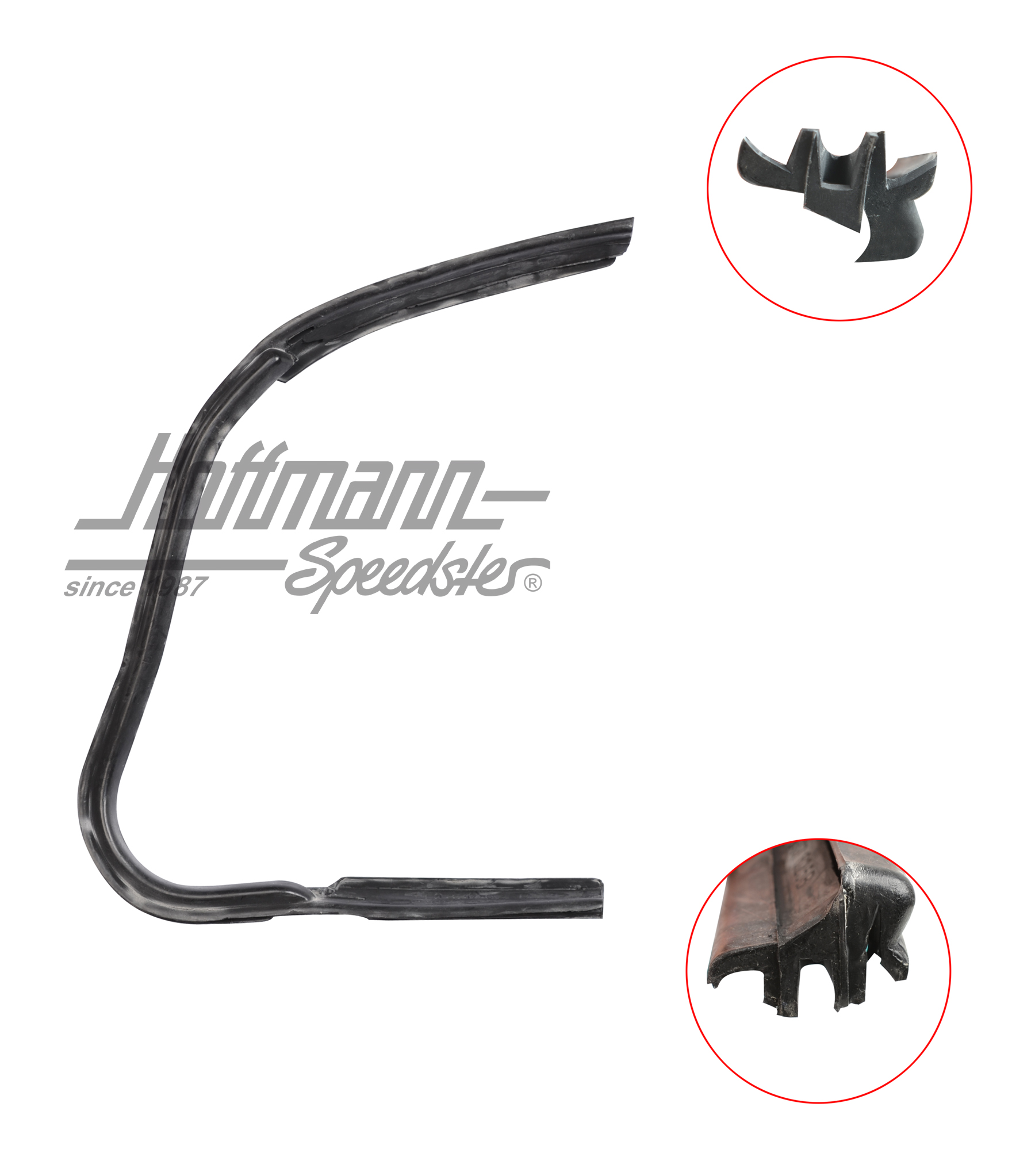 Seal, vent window, left, 8.64- | 111 837 625 B | 020-5231