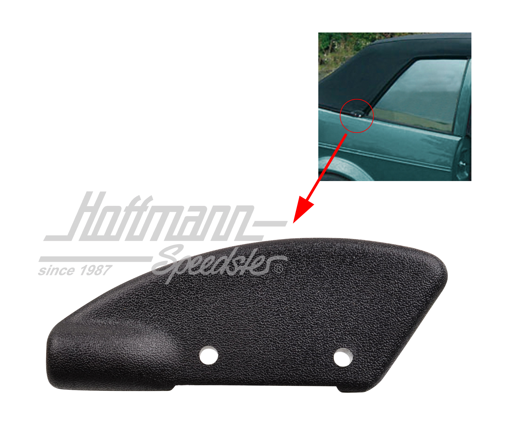 Cover, Convertible top, outer, right | 155 871 414 A 01C | 180-4402