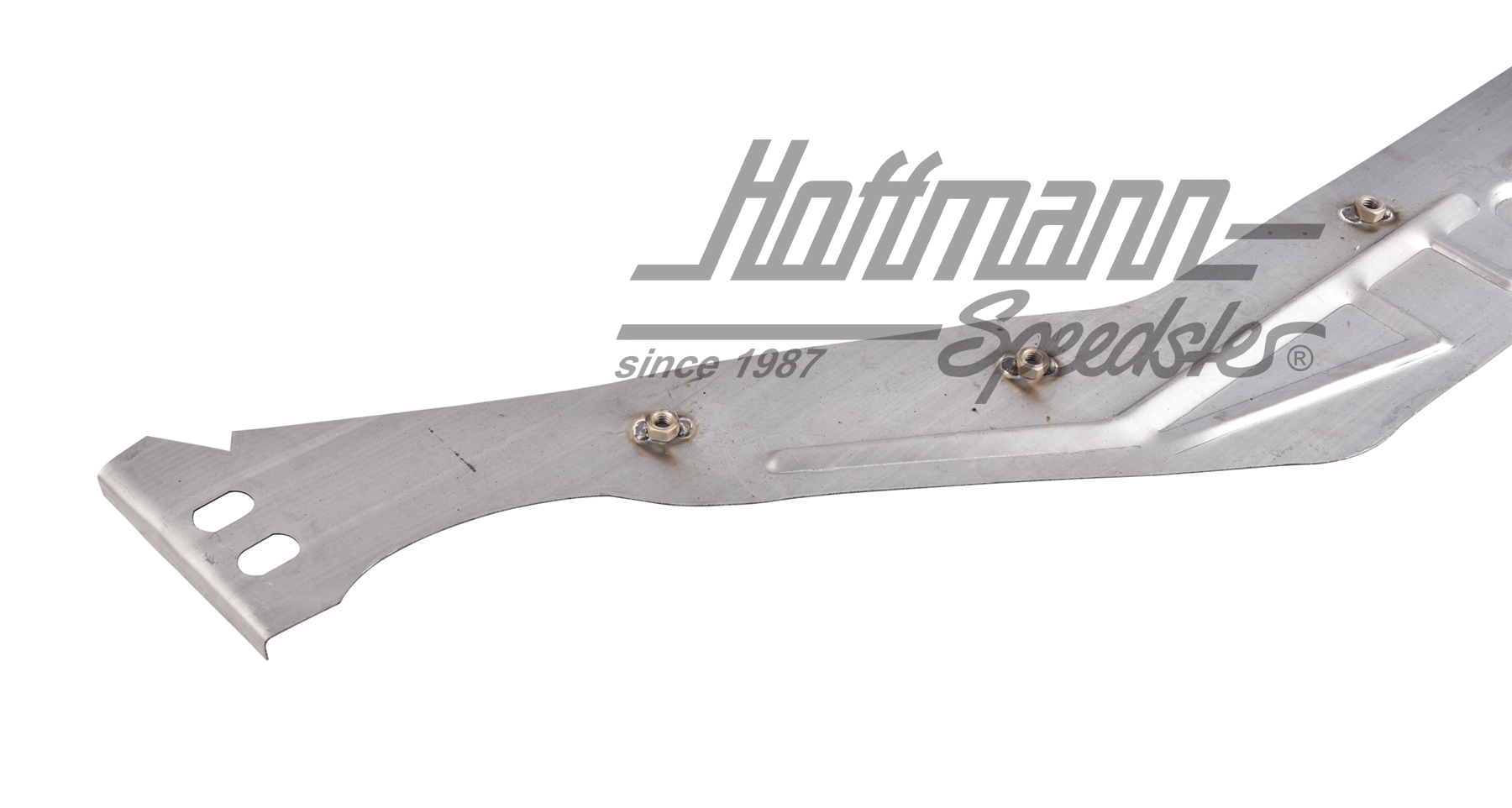 Bottom plate, heater channel, with fixing edge, left                                                