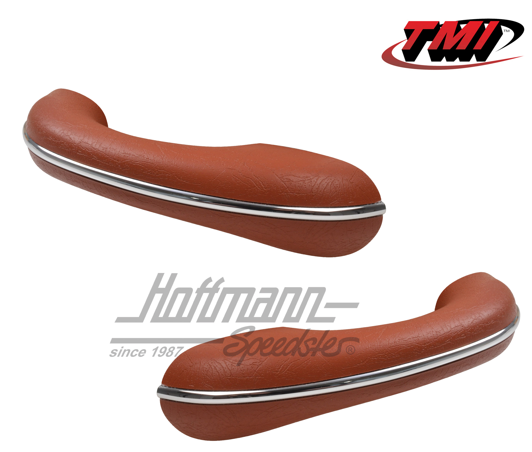 Armrests, 8.54-7.67, brick red, left/right | 16-1613-23/16-1612-23 | 055-7427